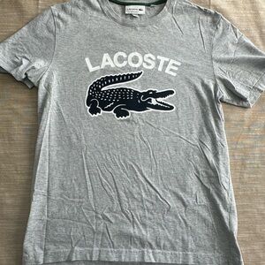 Lacoste Gray T-Shirt with Logo